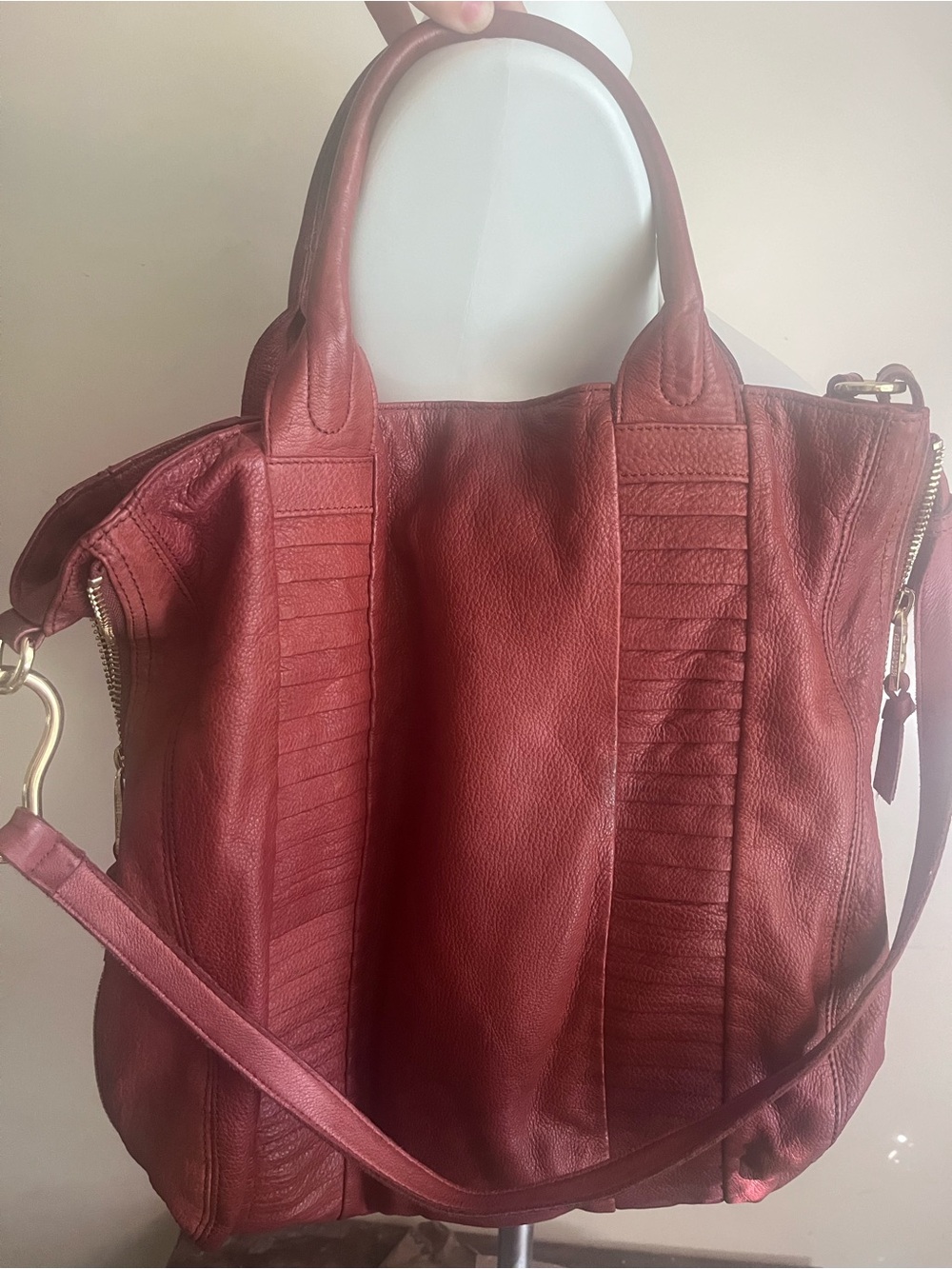 Y2K Vintage Kelsi Dagger genuine leather shoulder bag brown EUC